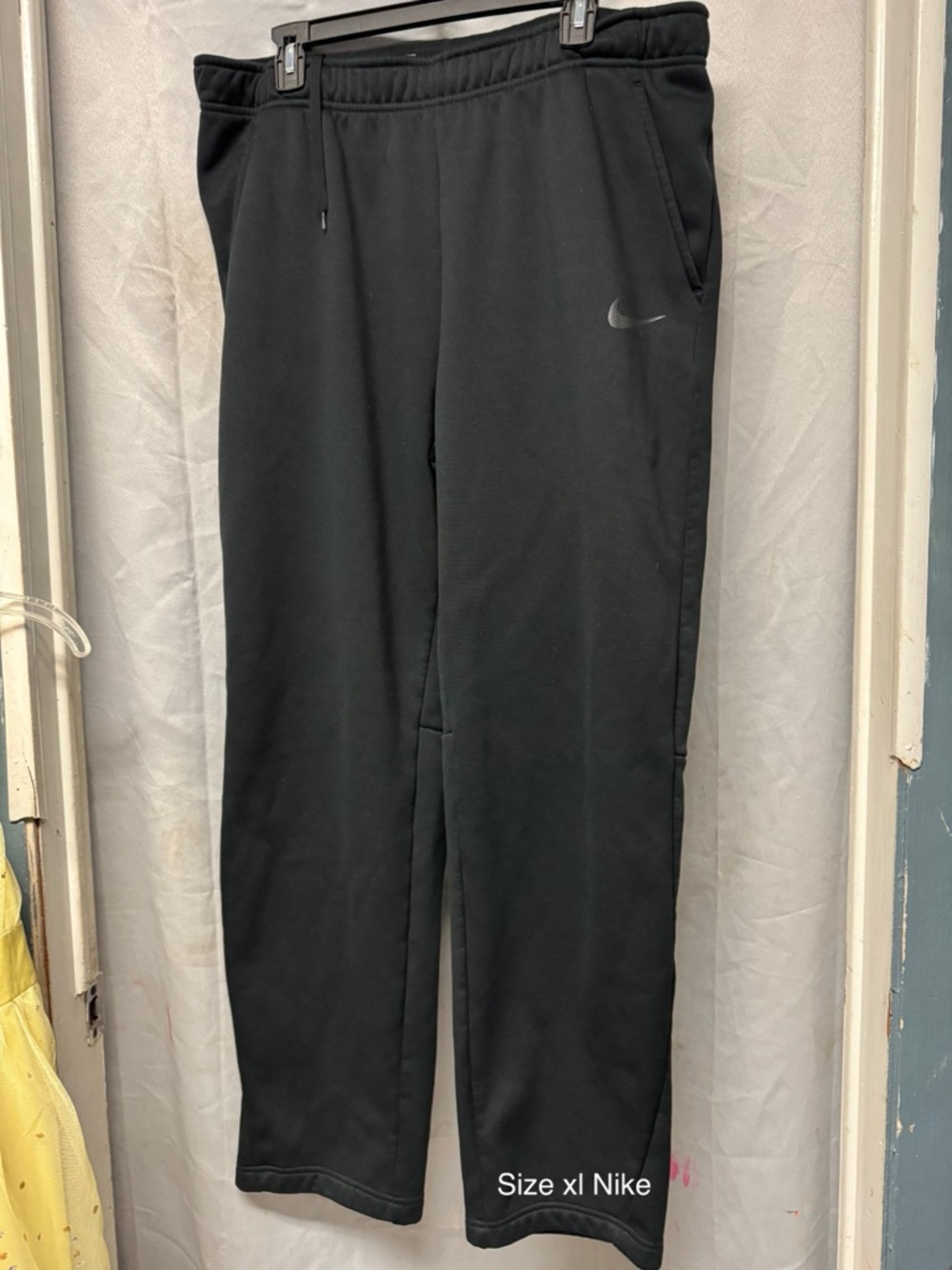Nike Black Athletic Jogger Pants with Reflective Swoosh